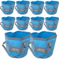 10x Arctic Hayes CWB20L Collapsible Compact Space Saving Folding 20 Litre Bucket