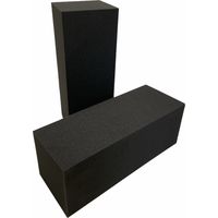 Cornerfill Cubes Ignifughi - 30x30x80 Cm fonoassorbenti insonorizzanti piramidale per correzione audio in poliuretano isolamento acustico dj