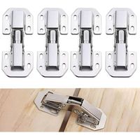 Charnières invisibles pour portes de placard, charnières universelles pour meubles, adaptées à la cuisine, la chambre, la table de