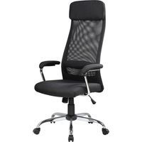 Stuhl mit Rollen - Bürostuhl Schwarz