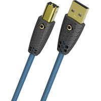 Oehlbach USB-Kabel USB-B Stecker, USB-A Stecker 10 m Petrolblau doppelt geschirmt, vergoldete Stec