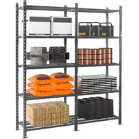 Regale mit Fachböden aus Gitter: Sprinklerstandard - 5 Ebenen - Startmodul - BxHxT: 1260x2500x800mm - RAYOSPR/5N/1280/D