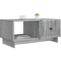 vidaXL Coffee Table Grey Sonoma 90 x 50 x 40 cm Engineered Wood
