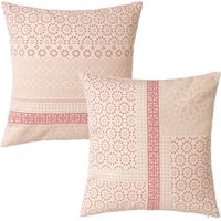 CUSCINO 45X45CM PANSY ROSA IN COTONE E POLIESTERE