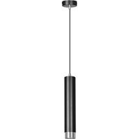 Lampada a sospensione Emibig Kibo nera cromo GU10 1 luce