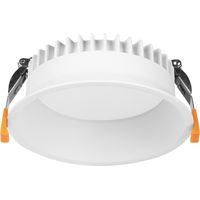 Forlight Jet - LED-Einbaustrahler LED 10.1W und 703lm mit Warmweiß 3000K. Durchmesser 12cm. Gehäuse aus Aluminium. Innenbereich IP54. Farbe Weiß