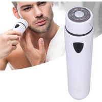 Tondeuse Électrique Mini Portable Silencieuse avec Charge Rapide pour Voyage Hommes Femmes Blanc