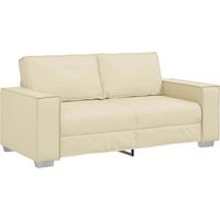 Canapé-Sofa Crème 180 x 80 x 84 cm tissu