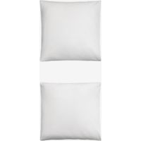 Lot de 2 taies d'oreiller en satin Sampras 300 fils SKLUM Blanc