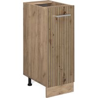 Meuble de cuisine R-Line, Chêne Artisan, 30 cm sans plan de travail, Vicco