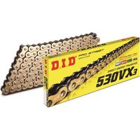 DID 50(530)VX3G&B-110 CATENA D'ORO (110 MAGLIA) X-RING (APERTO + TERMINALE) (50VX3GB-110)