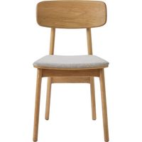 Livo 2X gepolsterte Esszimmerstühle aus Holz, braun (38444205)