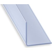 Angolare preformato in PVC trasparente, 20 x 20 mm, 1 m