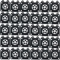 Un ensemble de 30 accessoires de carburateur, joints de diaphragme de tronçonneuse et tampons convient pour ZHT-005.