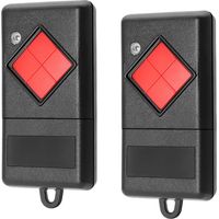 2-pack remote controls for garage door openers (40.685 MHz) for Dicket MAHS40-01, MAHS40-04, 4 channels