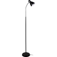 Lámpara de Pie MEGARA 1xE27 Al.155xD.22cm Negro