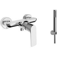 Miscelatore per doccia con doccetta in ottone cromato - Teorema Lifestyle