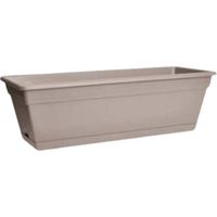 FIORIERA MEDITERRAN BALCONY TROUGH 50CM WARM TAUPE CON SOTTOVASO INTEGRATO