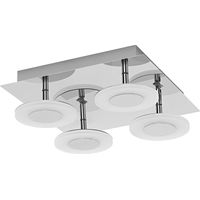 APPLIQUE MURALE LED OSRAM SMART+ Matter Orbis Wall Wave 300x300mm Argent, 24W, 1500lm, 3000-6500K TW, IP44 Salle de bain
