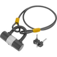 PrimeMatik - Cadenas de sécurité et câble en acier avec protection extérieure 8x1000mm