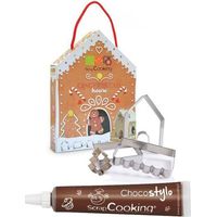 Coffret Découpoirs Maison en pain d'épices + 1 Stylo chocolat