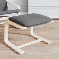 vidaXL Footstool Dark Grey 51x41x40 cm Fabric
