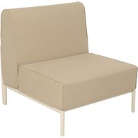 Chauffeuse pour salon pour jardin modulable en tissu beige - Patio