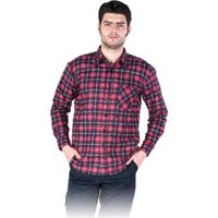 Arbeitshemd Flanellhemd rot/blau Gr. XXL
