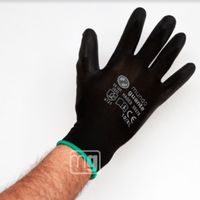Guante Sifer Poliuretano Negro Nylon T 10SI789 Sipublack Hades