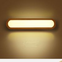 royaluxe -Applique murale LED nordique en bois massif, luminaire décoratif d'intérieur, idéal pour une chambre à coucher, un couloir, des escaliers, une armoire carrée créative en bois, une lampe de l