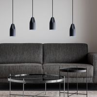 Paco Home Pendelleuchte Hängelampe Esszimmer Küchenlampe Hängend Esstischlampe Innen Weiß Grau-Weiß, Design I + Leuchtmittel ST64 Klar