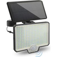Solar-Außenleuchte mit 294 LEDs und Bewegungsmelder – Solarbetrieben – Wasserdicht (IP65) – 4 Beleuchtungsmodi – 1800-mAh-Akku