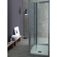 Box doccia FPS30 cristallo 6 mm satinato 80x100x80 con profilo