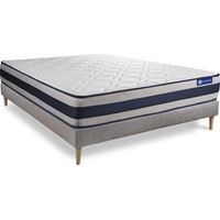 Actiflex ergo matratze 120x190cm + Bettgestell mit lattenrost - Dicke : 24cm - Taschenfederkern und Memory-Schaum - H4