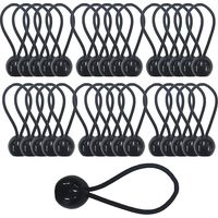 SHINING HOUSE 30 Stück elastische Spanner mit Kugel, elastisches Bungee, Planenspanner für Banner, Pavillon, Plane, Camping, Zelt, Vorhänge, Verlängerungsgeschirr, Dicke 3,5 mm, sehr stark (30)