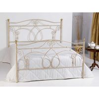 Letto matrimoniale in Ferro Battuto Ester Colori Ferro: Arancio Rame