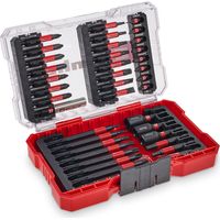 Original Einhell M-CASE 38-tlg. Impact-Bit-Set (25-mm-Bits, 50-mm-Bits, 90-mm-Bits, Sechskantstecknüsse, 60-mm-Bithalter inkl. Aufbewahrungsbox)