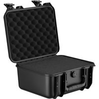 Wiltec Mallette de transport universelle robuste – 36,2 x 31 x 17,5 cm – en PP – avec Mousse cube personnalisable – Valise de protection pour équipements fragiles et délicats