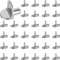 Clavijas de estante de 5 mm, clavijas de soporte de estante, pasadores de estante, pasadores de soporte de estante, bricolaje, acero inoxidable, 40 piezas