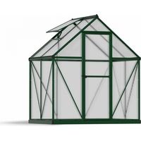 Greenhouse Mythos 6 x 4 - Polycarbonate - L126 x W185 x H208 cm - Green