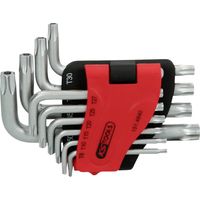 KS TOOLS Jeu de clés mâles coudées Torx avec alésage, courtes, 10 pcs, TB8-TB50 ( 151.4840 )