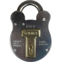 660 Old English Padlock With Steel Case 64Mm