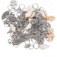 70 pièces anneaux pour tresses dreadlocks perles décoratives accessoires cheveux mode