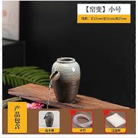 Pot en céramique pour fontaines : Pot en céramique uniquement, pompe à eau non incluse - Accessoires pour fontaines de jardin extérieur - Décoration pour aquarium avec système de circulation d'eau