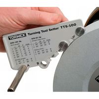 Tormek – Positionneur TTS-100 pour outils de tournage – Guide d’affûtage pour gouges et planes – Angle réglable pour affûtage précis