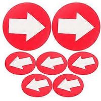 Lot de 10 flèches directionnelles adhésives