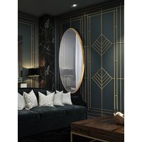 ESPEJO ARIES OVAL 80X170 ORO