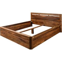 TORONTO 258 Letto matrimoniale in legno di sheesham - cerato / noce 200x200