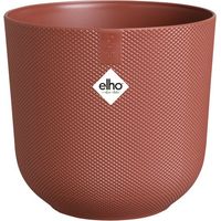 Pot Elho Jazz Rond Rouge Design Moderne, Durable, Couleur Toscane - Elho