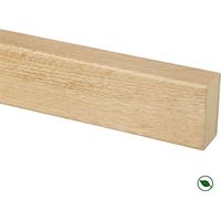 Forestea – Lot de 4 tasseaux séparateurs MDF chêne naturel 2700 x 50 x 28 mm – Finition effet bois – Pour habillage mural moderne